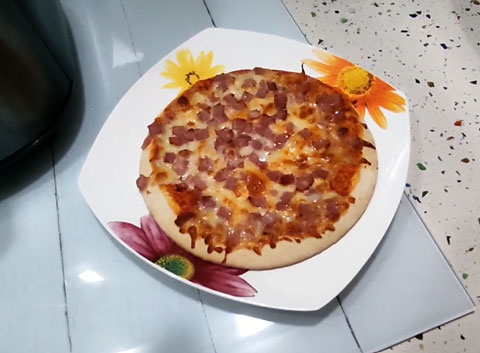 Pizza congelada en Freidora de Aire